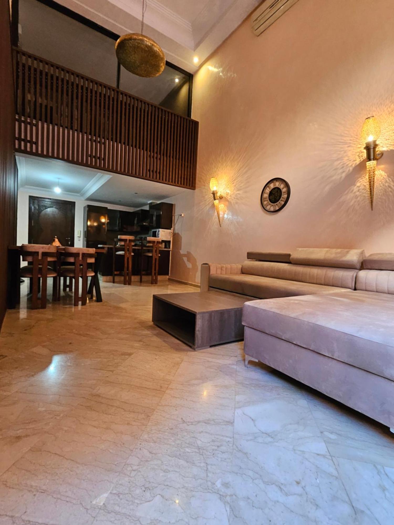 Charmant Duplex Au Coeur De Gueliz, Quartier Haut De Gamme De Marrakech Marrakesh Luaran gambar